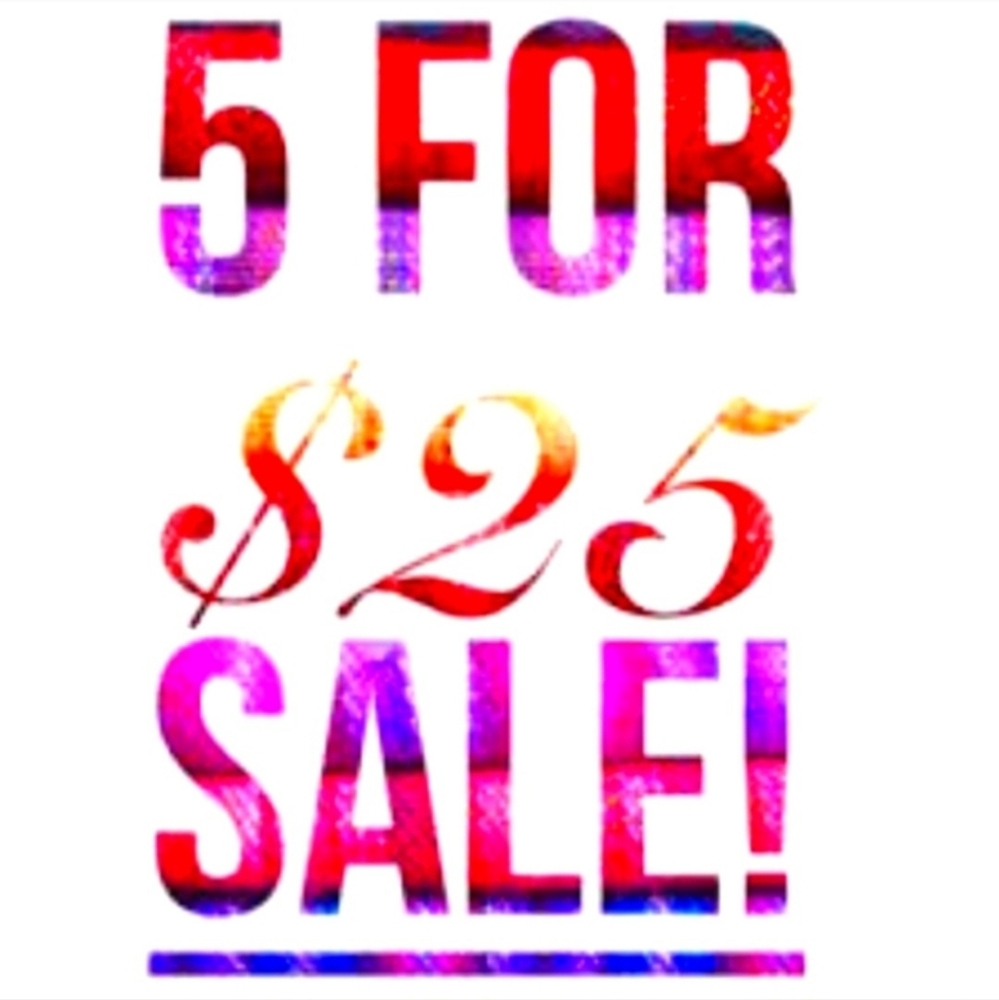 ❤Bundle any listing 5 for 25 and I will send an offer♥️.